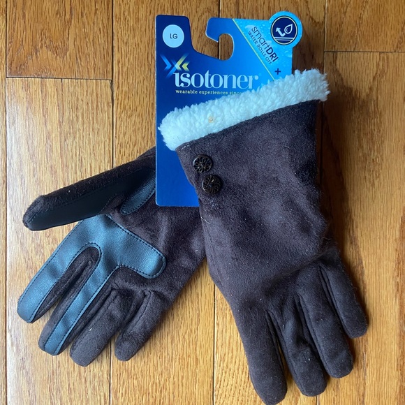 NWT Isotoner smart dri smart touch gloves. Women’s Large - Picture 4 of 6